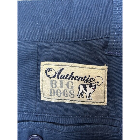 Big Dogs Vintage 90s Mens 3X Cotton Stretch Waist Shorts Navy - Picture 4 of 10
